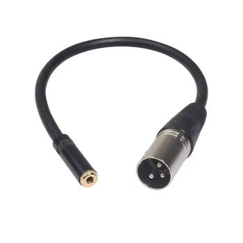 Аудио кабел с 3,5 от жена към мъж XLR 0,3 м Глава Canon 3,5 мм компютърна рефлексен фотоапарат кабел микрофон XLR кабел