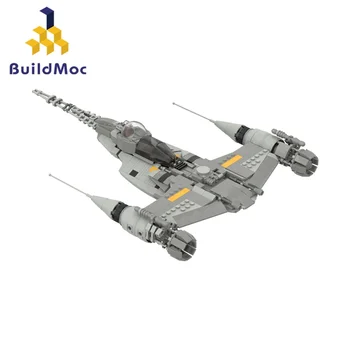 Боен самолет MOC N-1, набор от градивни елементи за изтребител Naboo Space Wars, модел на самолета, играчки за деца, подаръци за рожден ден