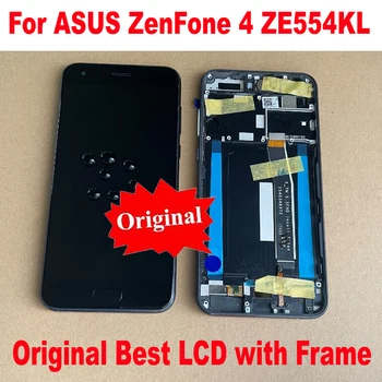 Оригинален Най-Сензор За ASUS ZenFone 4 ZE554KL Z01KDA Z01KD IPS LCD Екран С Рамка Тъчпад Дигитайзер В Събирането на