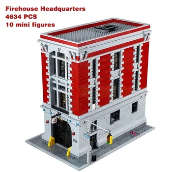 Kit de blocs de construction du quartier gÃ©nÃ©ral de Ghostbusters Firehouse, briques compatibles, cadeaux de NoÃ