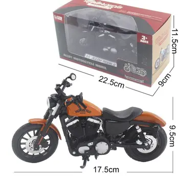 1: 12 Ха-ха, моделиране на мотоциклет на стръмен човек, модел на мотоциклет от сплав, за украса на компютъра на колата, подаръци за събиране на момчета