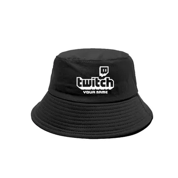 Twitch Custom Your Name Bucket Hats Стръмни Панама Шапки Летни Улични Слънчеви Шапки Персонализирани Twitch TV Gaming Cap Боб Hat MZ-012