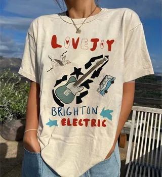 Удобна е с Цветна Тениска Lovejoy Brighton electic Are You AlrightLovejoy shirt Lovejoy music Albm ShirtLovejoy Album Подарък за мъже и жени