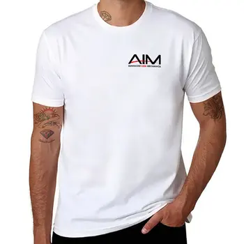 Нова тениска AIM, риза с домашен любимец принтом за момчета, облекла в стил хипи, однотонная тениска, тениски за мъже