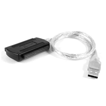 КОМПЮТЪР с USB 2.0 SATA IDE 40-Пинов Кабел-Адаптер за Твърд Диск 2.5 3.5