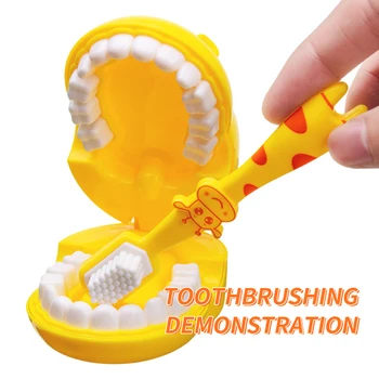 Модел Жираф Иновативна играчка за интерактивно дома Гладки и безопасни играчки за лекари, паста за форма на Фитинги Забавно скъпа играчка модел на зъба