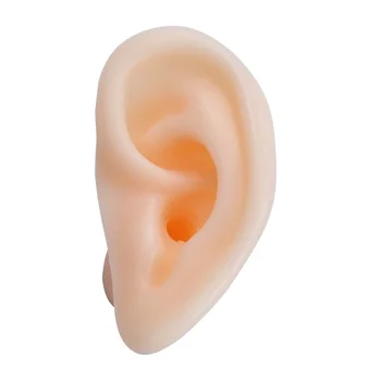 Модел на ухото за практикуване на акупунктура. Масажни обеци от силикон за слуха, обучение, дисплей