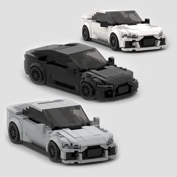 Градивните елементи на спортен автомобил Champions, съвместими с RS7, състезателни коли MOC, играчка кола Brick Speed, образователна играчка на Brick за момчета, подаръци