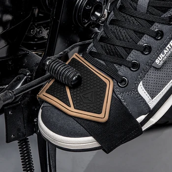 Нескользящая мотоциклетът обувки, защитни тампон за смяна на предавките, преносим защитен калъф за обувки за скоростния, износоустойчиви аксесоари