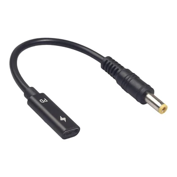 USB-C Type C, DC5.5-2.5 мм, 19-20 В, кабел за зареждане Power PD, подходяща за лаптоп