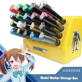 U-Star UA90048 Кутия за съхранение на химикалки за рисуване с маркер за модели на Gundam, полици за съхранение на инструменти за хоби, аксесоар