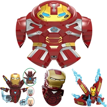 Героите от Iron Man Альтрон Патриот Марк Халкбастер Тони Старк Модел Фигурки Конструктори Коледни Строителни Тухли Играчки за деца