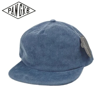 Марка PANGKB однотонная синя вельветовая шапка зимна градинска топло хип-хоп бейзболна шапка възстановяване на предишното положение за възрастни ежедневни солнцезащитная бейзболна шапка bone gorras