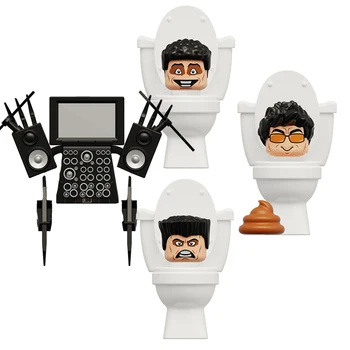 KDL821 Нова Игра Person Toilet Mini В Сглобени Строителни Блокове от ABS Пластмаса Фигури на Детски Образователни Играчки