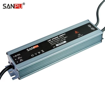SANPU Водоустойчив Led Захранване 12V DC 150W 12A IP67 110V 220V AC-DC Светлинното Трансформатор Тънък Алуминиев 25 бр./лот