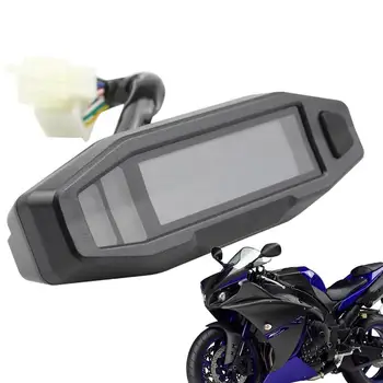 Клъстер мотоциклетни датчици, цифров скоростомер за мотоциклет, водоустойчив дизайн с антирефлексно покритие, HD мини LCD за измерване на скоростта за мотоциклет